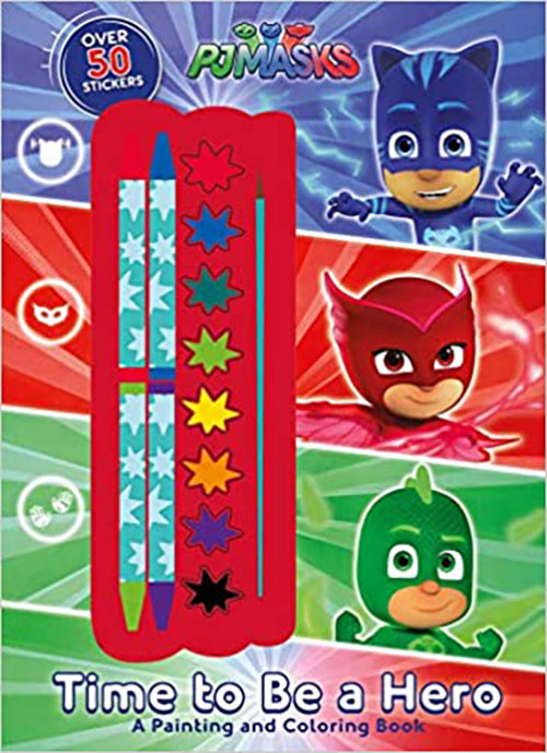 PJ Masks : Time To Be A Hero (Coloring Book with Covermount)