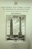 Alexandria and other Centers of thought in ancient egypt