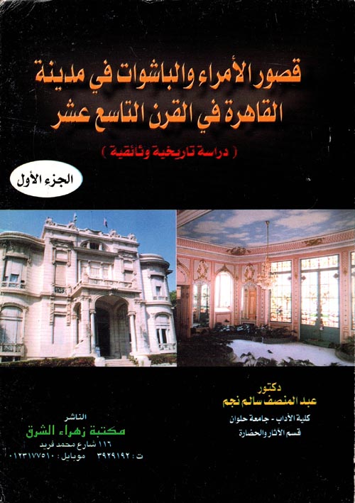 قصور الأمراء والباشوات في مدينة القاهرة في القرن التاسع عشر " دراسة تاريخية وثائقية "