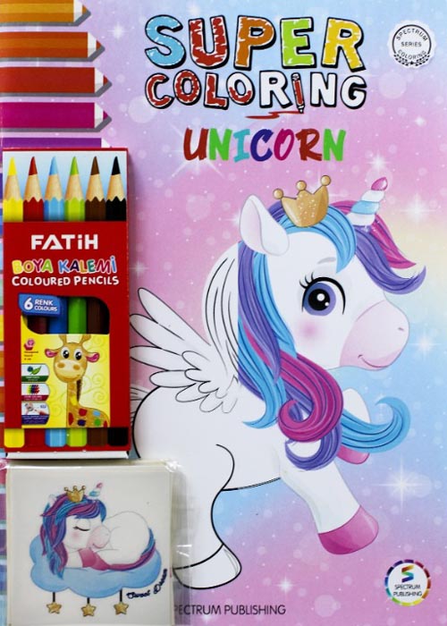 Super coloring unicorn