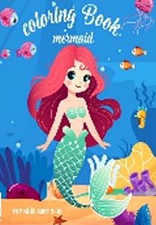 Mermaid coloring big book