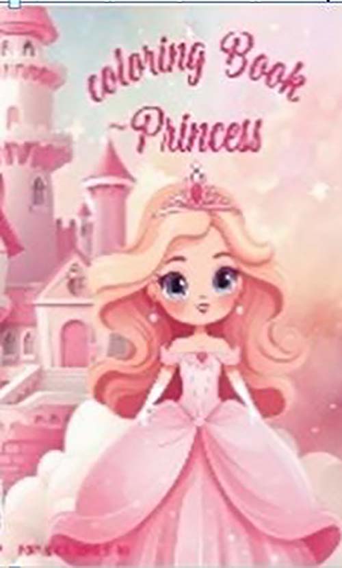 Princess coloring big book