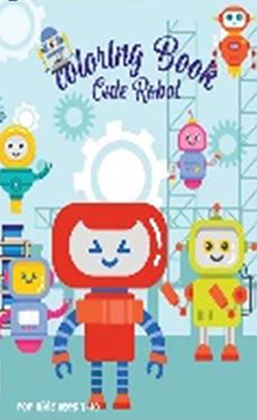 Robots coloring big book
