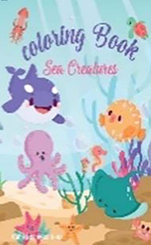 Sea creatures coloring big book