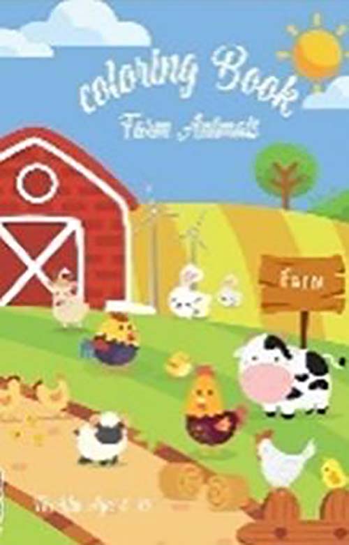 Farm animals coloring big book