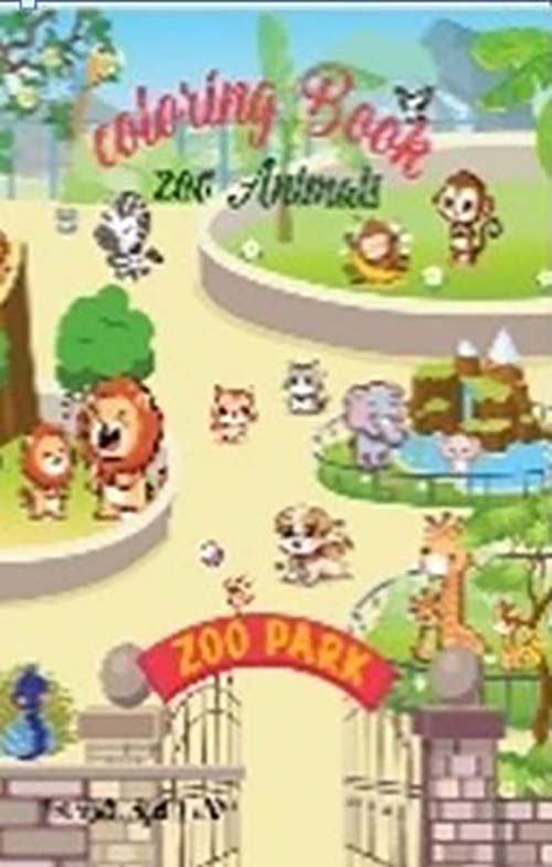 Zoo animals coloring big book