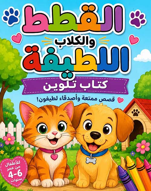 القطط والكلاب اللطيفة ؛ كتاب تلوين
قصص ممتعة وأصدقاء لطيفون!