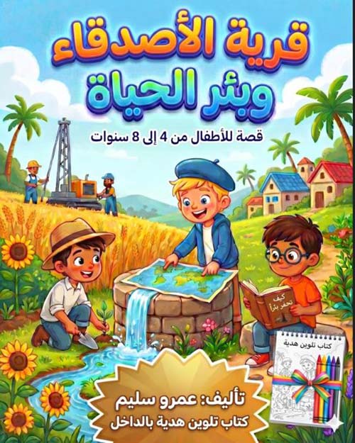 قرية الأصدقاء وبئر الحياة ؛ قصة للأطفال من 4 إلى 8 سنوات