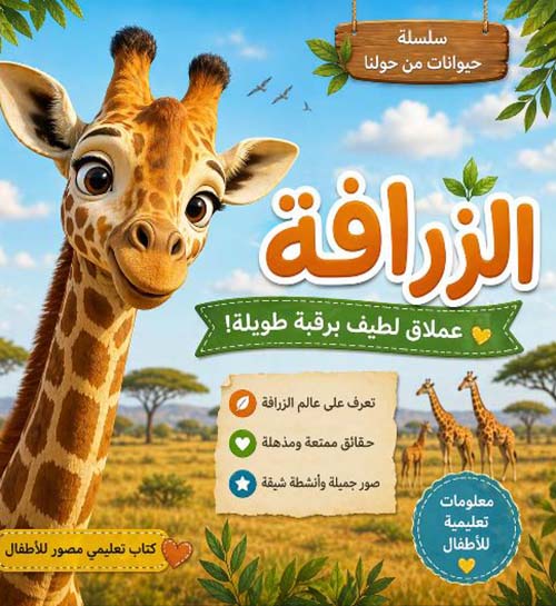 الزرافة ؛ عملاق لطيف برقبة طويلة!