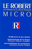 LE ROBERT, Dictionaire de la Langue Francaise MICRO