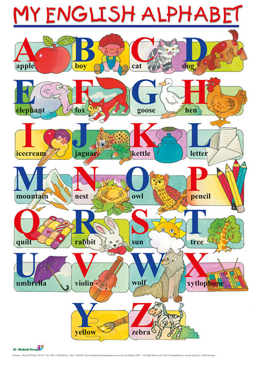 my english alphabet