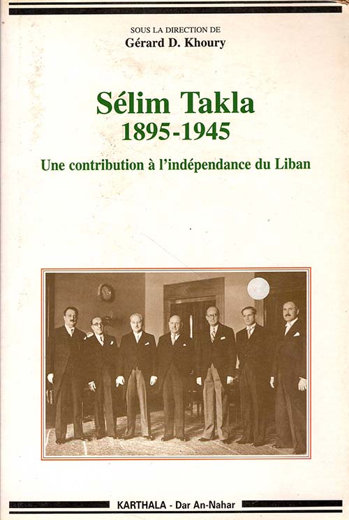 Sélim Takla 18951945 / Une contribution à l