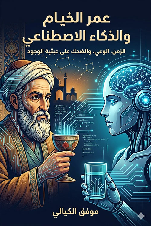 عمر الخيام والذكاء الاصطناعي ; الزمن، الوعي، والضحك على عبثية الوجود